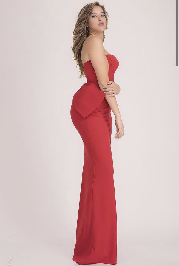 Bow Back Gown - SLAYVE to style (4465960091695)