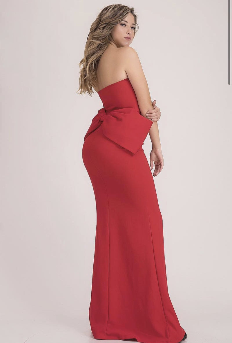 Bow Back Gown - SLAYVE to style (4465960091695)