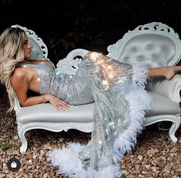 Feather Fairy Gown - SLAYVE to style (4292455727127)