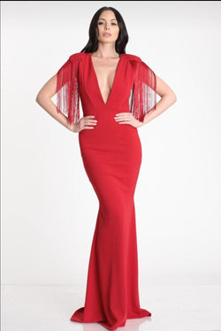 Requiem Red Gown - SLAYVE to style (3942540476439)