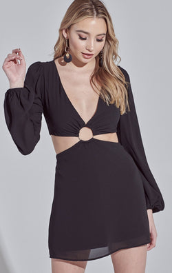 Ring Cut Out Dress - SLAYVE to style (4474890321967)